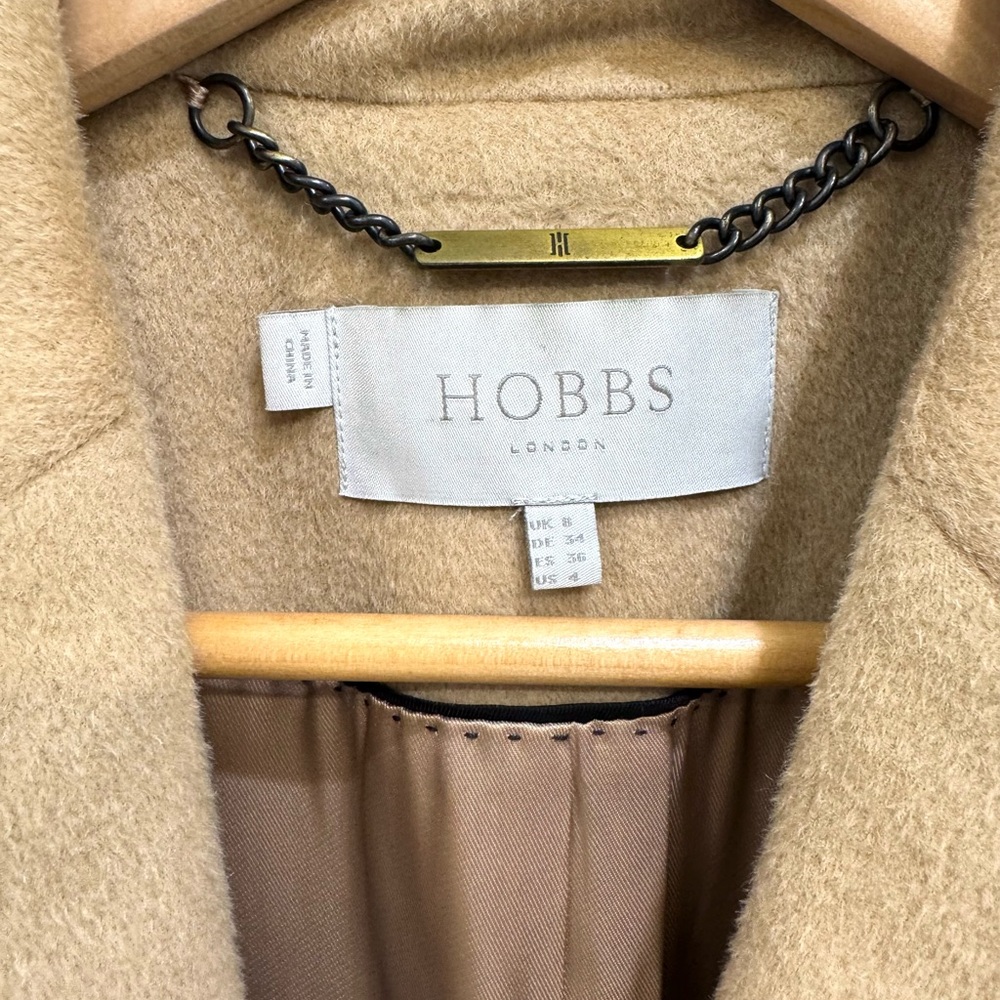 Hobbs London Tilda Wool Coat In Camel (Us 4/S) View 4